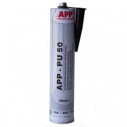 Līmejošaā-hermetizējošā polimēra masa (melnā) - APP PU50, 310ml. ― AUTOERA.LV
