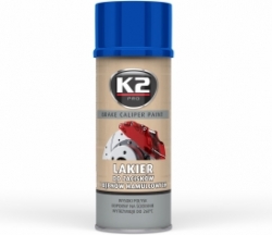 Temperatūrizturīgā krāsa suportiem (zila) - K2 BRAKE CALIPER PAINT, 400ml.  ― AUTOERA.LV
