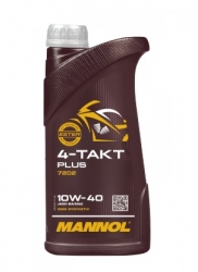 Pussintētiska eļļa četru-taktu dzinējiem - Mannol 4-Takt Plus, 1L
