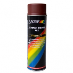 1K Rekatīva gruntskrāsa (sarkana) - MOTIP, 500ml. ― AUTOERA.LV