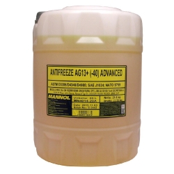 Dzesēšanas šķidrums dzeltens Mannol ANTIFREEZE AG13+ (-40C), 20L ― AUTOERA.LV