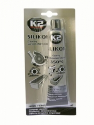 Melns silikona hermētiķis  - K2, 85g. ― AUTOERA.LV