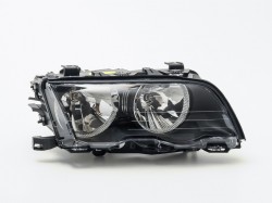 Передняя фара с моторчиком  BMW 3-серия E46 (1998-2001), справа ― AUTOERA.LV