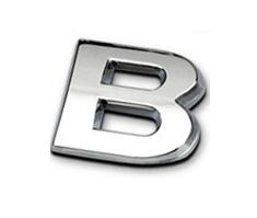 Uzlīme 3D - burts B ― AUTOERA.LV