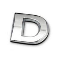Uzlīme 3D - burts D ― AUTOERA.LV