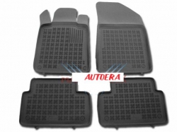 Rubber floor mat set  Peugeot 508 (2010-2019) with edges ― AUTOERA.LV