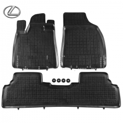 Gumijas paklāju komp. Lexus RX450h (2012-2018), vanniņas ― AUTOERA.LV