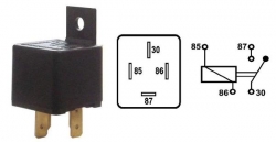 Stravas relejs (4-kontakti), 30A, 12V, universāls  ― AUTOERA.LV