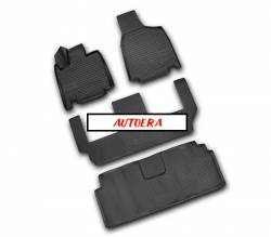 3D Gumijas paklāju kompl. Dodge Grand Caravan (2008-2011) ― AUTOERA.LV