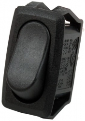 Slēdzis melns apaļš, On/OFF, 12V, 20A  ― AUTOERA.LV
