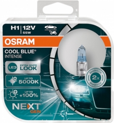 Pamatluktura spuldzes komplkts - OSRAM H1 COOL BLUE INTENSE 55W, 12V ― AUTOERA.LV