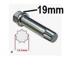 Riteņatslēga 19mm (10 kantes, zvagznītes) ― AUTOERA.LV