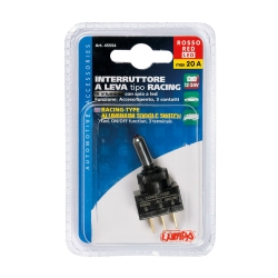 Slēdzis ar sarkano LED apgaismojumu, 20A, 12V  ― AUTOERA.LV