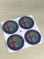ALLOY WHEEL TRIM CENTRE CAP DECAL LOGO ALFA ROMEO 64MM  ― AUTOERA.LV