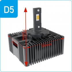 LED ksenona spuldžu komplekts D5S 6000K 35W, 9000Lm  ― AUTOERA.LV