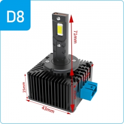 LED ksenona spuldžu komplekts D8S 6000K 35W, 9000Lm ― AUTOERA.LV