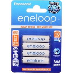Lādējamas baterejas  - Panasonic Eneloop AAA 1.2V, 2450mAh, 4gb. ― AUTOERA.LV