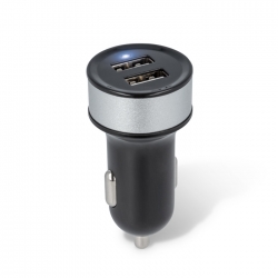 2xUSB MINI AUTO LĀDĒTĀJS 12V, 1A +2.1A ― AUTOERA.LV