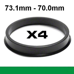 Centrējošs gredzens alumīnija diskiem /⌀73.1mm ->⌀70.0mm ― AUTOERA.LV