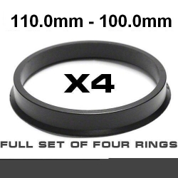 Wheel hub centring ring /⌀110.0mm ->⌀100.0mm ― AUTOERA.LV