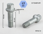 Sfēriskā skrūve lietiem diskiem M14X1.5X45/70/SW19 -MERCEDES ― AUTOERA.LV