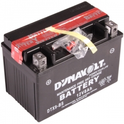 Moto akumulātors Dynavolt AGM 8A, 12V (+/-) , nāk ar elektrolītu ― AUTOERA.LV