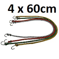 Kravas stiprināšanas gumijas komplekts (4gab x 60cm) ― AUTOERA.LV