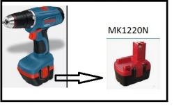 Akumulātors priekš Makita 1222/ 6270D/ 6271D, 2000mAh, 12V  ― AUTOERA.LV