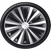 Dekoratīvo disku uzliku komplekts - MULTI SILVER BLACK 15"