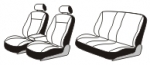 Seat cover set for Mercedes-Benz W210 (1995-2002) ― AUTOERA.LV