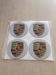 Комплект наклеек на колпаки/диски - Porsche, 70мм ― AUTOERA.LV