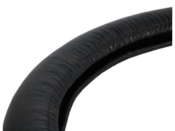 Ādas stūres apvalks, melns, 39-41cm   ― AUTOERA.LV