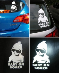 Auto uzlīme - Baby on board ― AUTOERA.LV