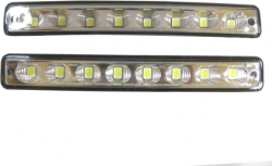 Dienas gaismas lukturi 8LED, E4, baltas ― AUTOERA.LV