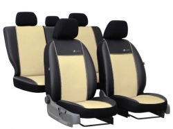 Ādas sēdekļu pārvalki priekš Volvo S60 (2000-2010)/ bēšie ― AUTOERA.LV