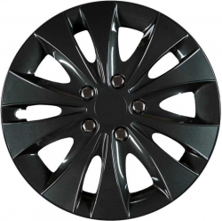 Dekoratīvo disku uzliku komplekts Storm - Black, 15" ― AUTOERA.LV
