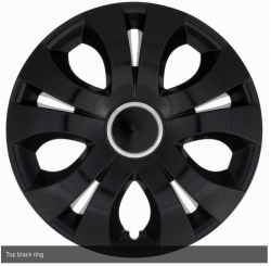 Dekoratīvo disku uzliku komplekts - Top Black Ring, 13" ― AUTOERA.LV