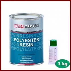 Poliesteru darva (epoksīda sveķi) 1kg+50ml.cietinātājs - INTER TROTON POLYESTER REISIN ― AUTOERA.LV
