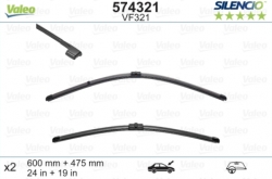 Bezkarkāsa logu slotiņu kompl.  no VALEO SILENCI priekš BMW 3-serija E90/E91 (2005-2009), 60+48cm  ― AUTOERA.LV
