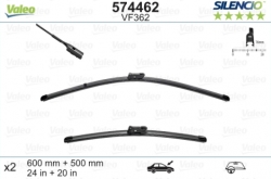 Stikla tīrītāju kompl.  no VALEO SILENCIO - Audi/Porsche/Volvo, 60+50cm ― AUTOERA.LV