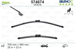 Priekšējie logu tīrītāji no VALEO SILENCIO priekš Opel Meriva B (2010-2017), 68+57cm ― AUTOERA.LV