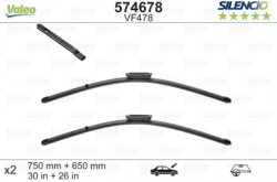 Priekšējas logu tīrītāja slotiņa - VALEO SILENCIO, 75cm+65cm ― AUTOERA.LV