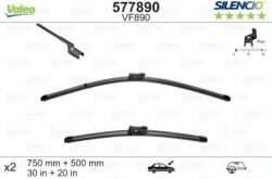 Priekšējie logu tīrītāja slotiņas - VALEO SILENCIO, 70cm+50cm ― AUTOERA.LV