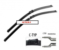 Бескаркасный к-т дворников Opel Astra J (2009-2016)/PEUGEOT 508 (2010-2017), 65+65cм ― AUTOERA.LV