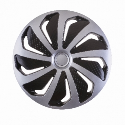 Dekoratīvo disku uzliku komplekts  - WIND SILVER-BLACK, 15"  ― AUTOERA.LV