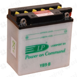 Moto akumulātors Landport 9Ah, 12V  (+/-) /bez elektrolīta, sauss ― AUTOERA.LV