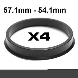 Centrējošs gredzens alumīnija diskiem 57.1mm ->54.1mm ― AUTOERA.LV