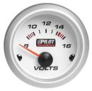 Voltmetrs - Ø 2” (52 mm) - Blue-Light ― AUTOERA.LV